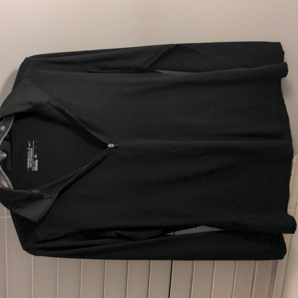 Nikegolf Black long sleeve zip up